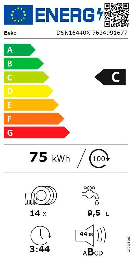 EU-Energielabel – Energieeffizienzklasse C