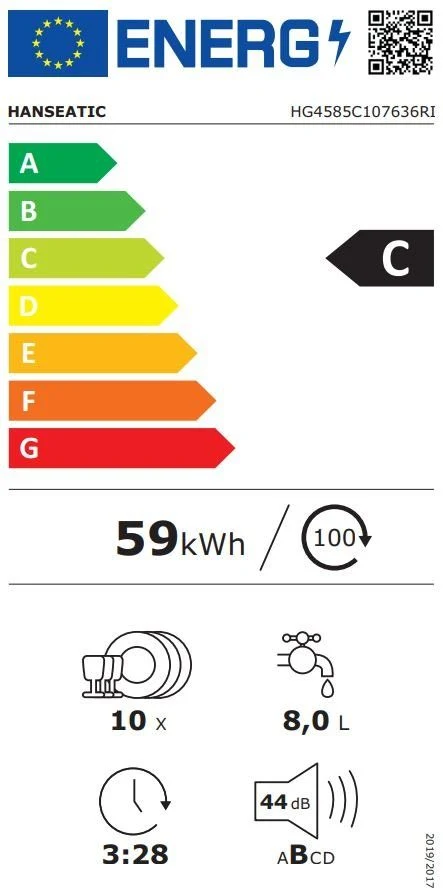 EU-Energielabel – Energieeffizienzklasse C
