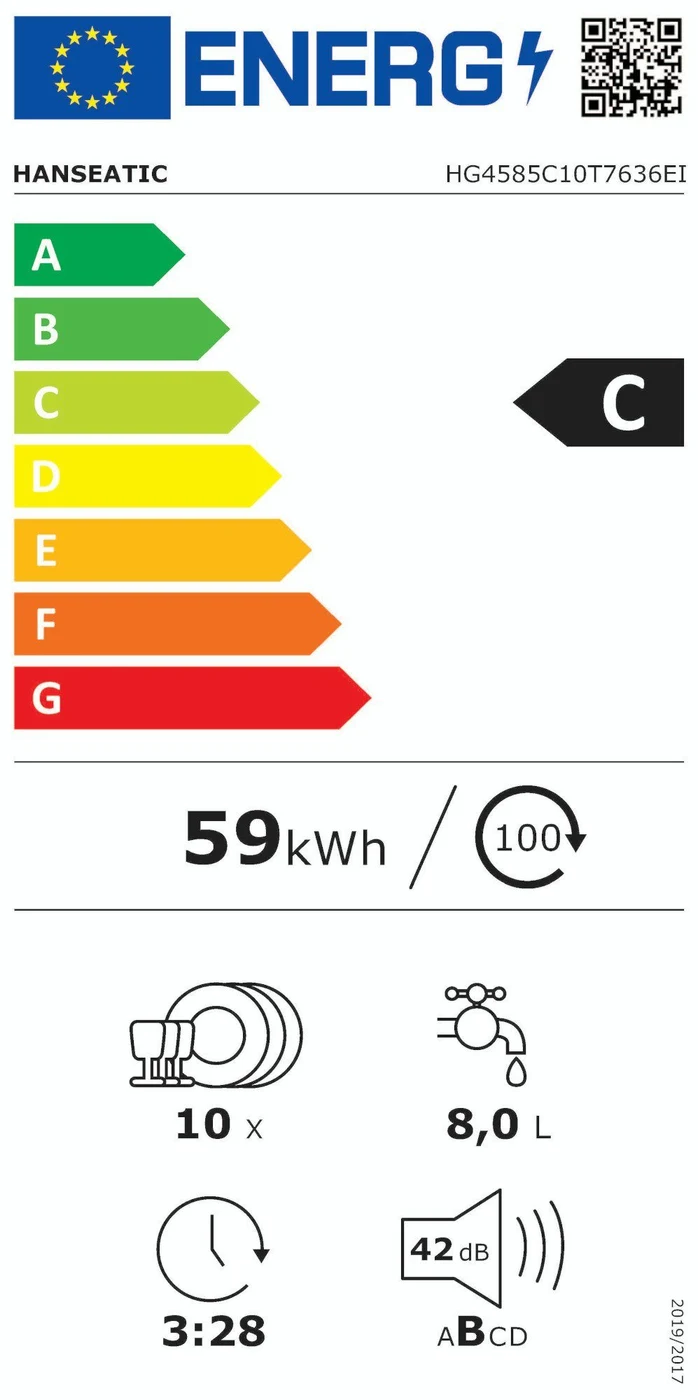 EU-Energielabel – Energieeffizienzklasse C