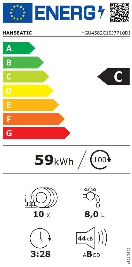 EU-Energielabel – Energieeffizienzklasse C