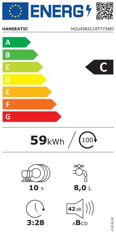 EU-Energielabel – Energieeffizienzklasse C