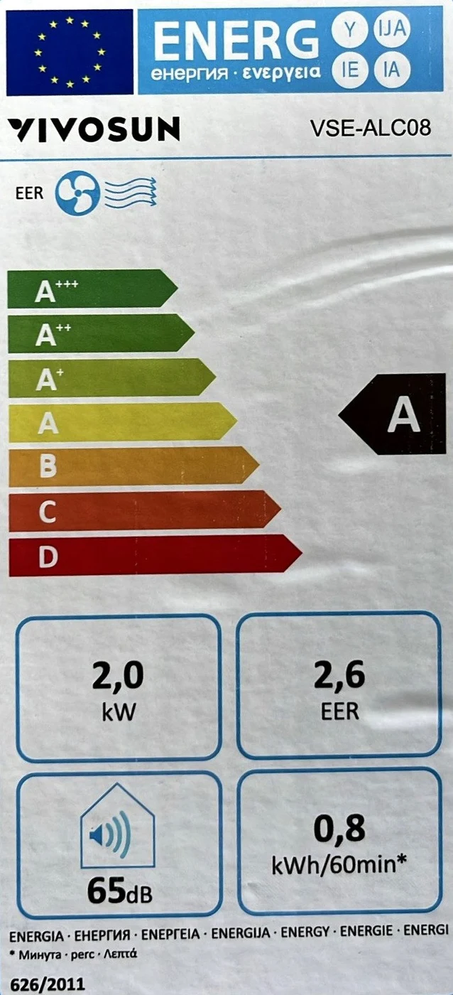 EU-Energielabel – Energieeffizienzklasse A