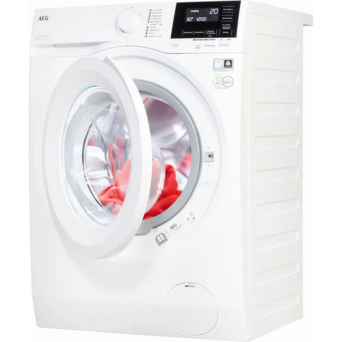 AEG Waschmaschine 6000 ProSense LR6A668, 8 kg, 1600 U/min, Hygiene-Programm mit Dampf 2