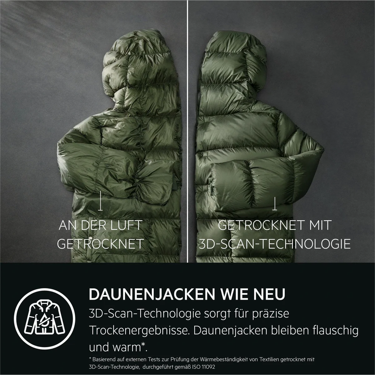 AEG Wärmepumpentrockner 9000 AbsoluteCare Plus TR9T75680, 3D-Scan-Technologie für optimale Pflege 4