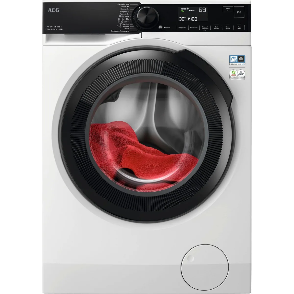 AEG LR7FA69FL Waschmaschine, 9 kg, 1600 U/min, ProSteam Dampffunktion