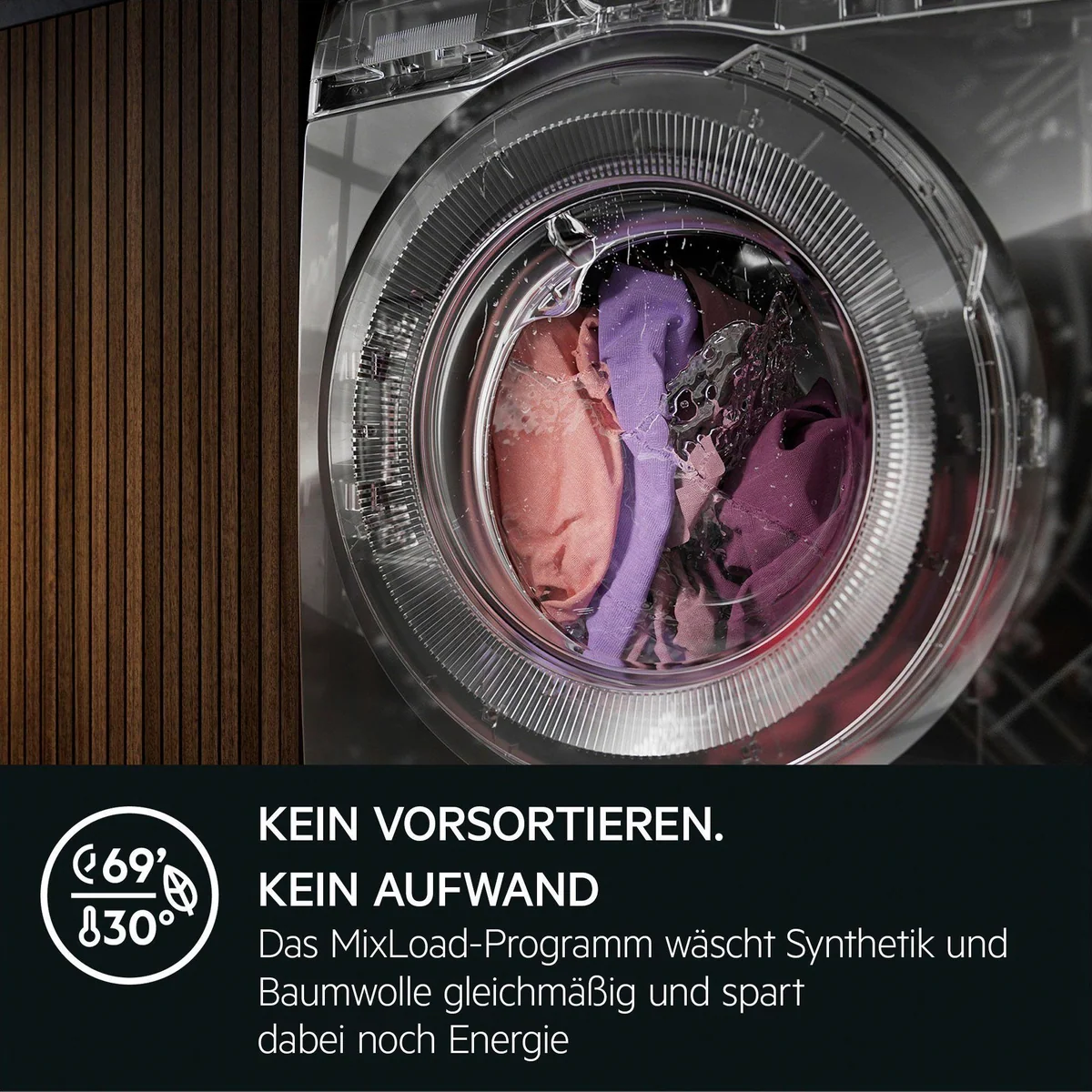 AEG LR7FA69FL Waschmaschine, 9 kg, 1600 U/min, ProSteam Dampffunktion 4