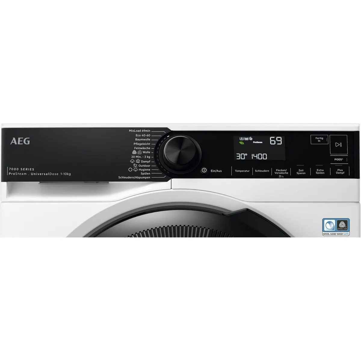 AEG Waschmaschine 7000 ProSteam LR7EA410FL, 10 kg, 1400 U/min, effiziente Reinigung mit UniversalDose 2
