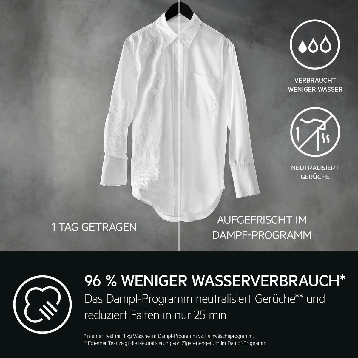 AEG Waschmaschine 7000 ProSteam LR7EA410FL, 10 kg, 1400 U/min, effiziente Reinigung mit UniversalDose 3
