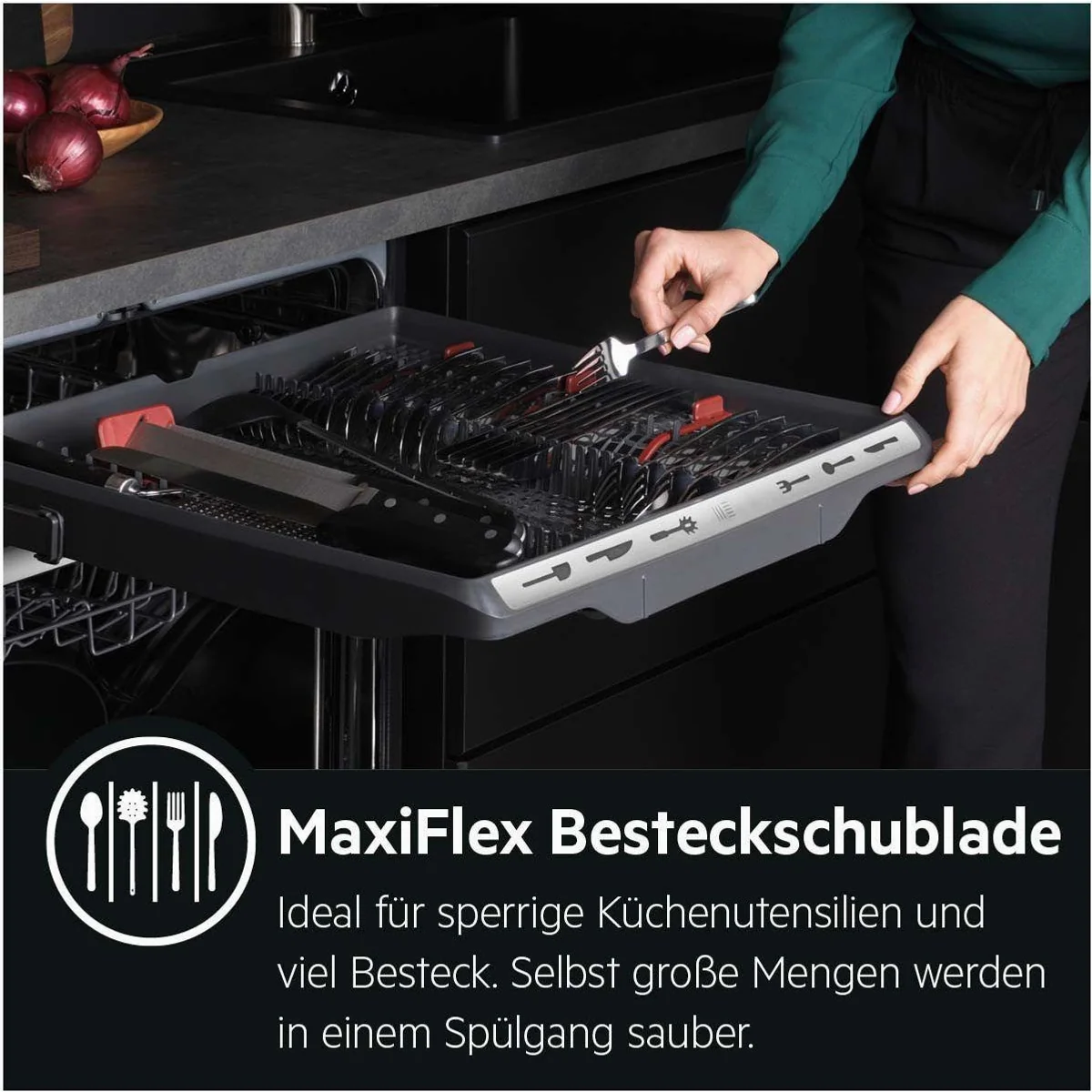 AEG FES7672APM Geschirrspüler, 14 Maßgedecke, AirDry Technologie 4