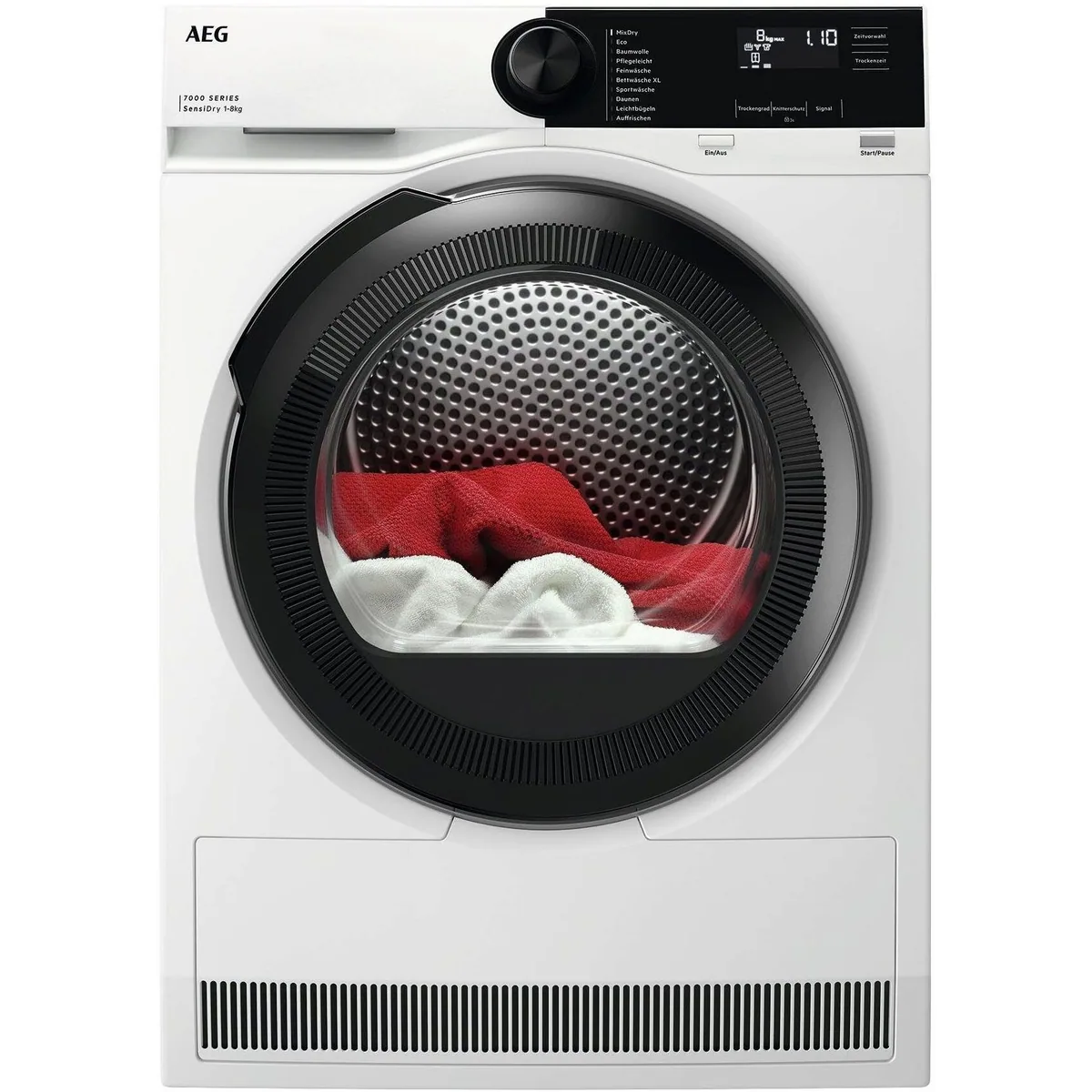 AEG TR7TC86 Wärmepumpentrockner, energieeffiziente SensiDry Technologie, leise im Betrieb