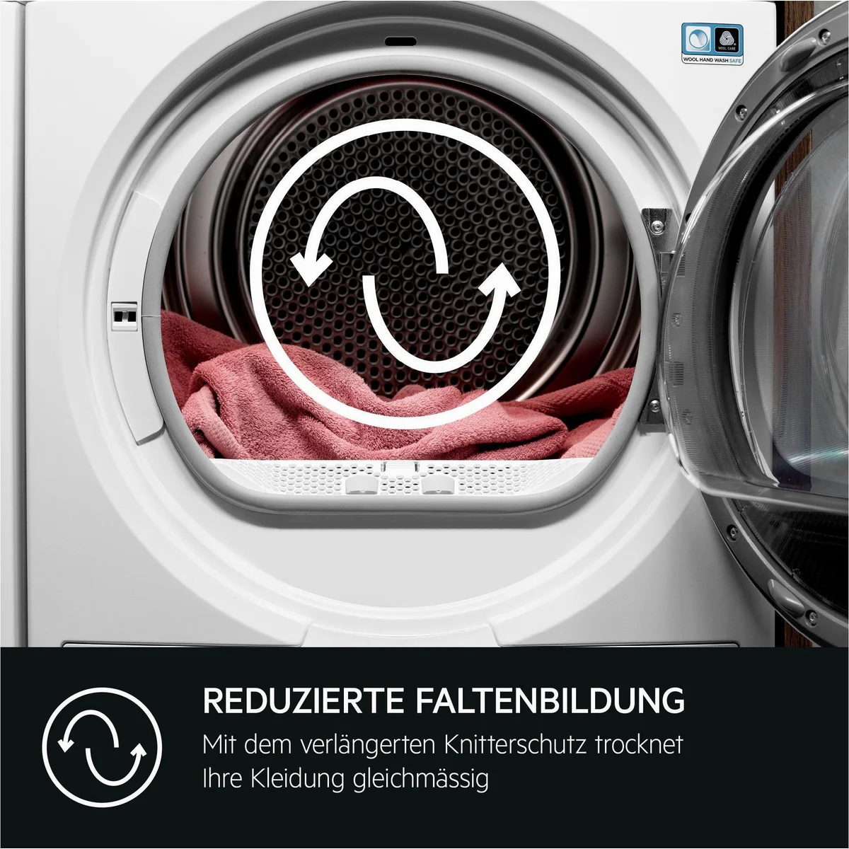 AEG TR7TC86 Wärmepumpentrockner, energieeffiziente SensiDry Technologie, leise im Betrieb 4