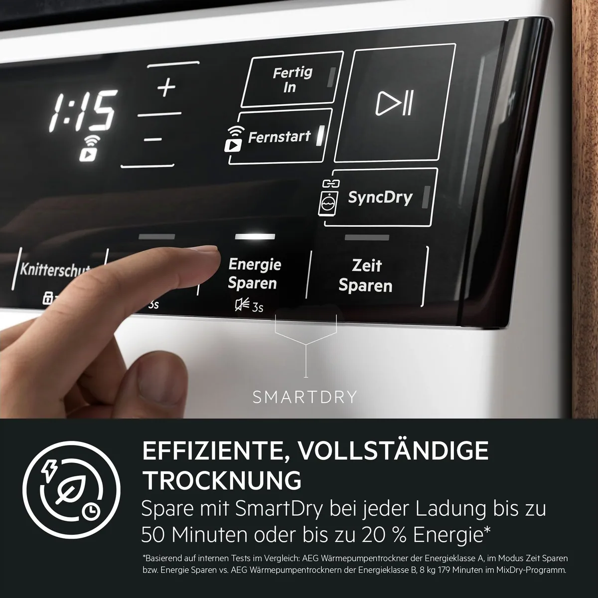 AEG Wärmepumpentrockner 9000 AbsoluteCare Plus TR9XW80890, energieeffizient, leise, schonende Trocknung 5