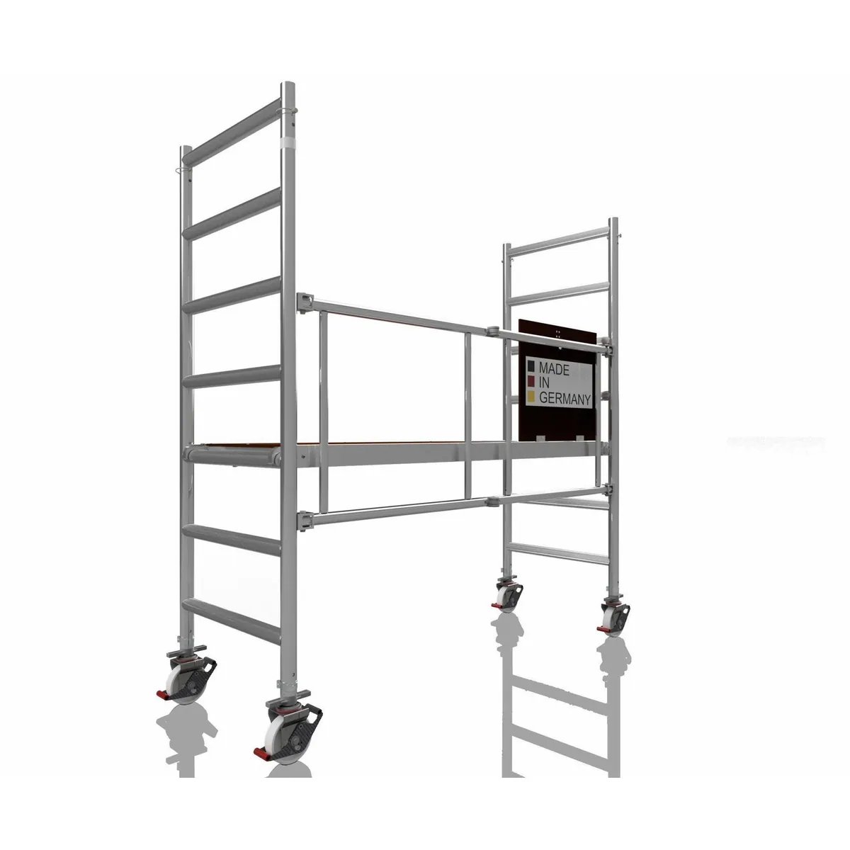 ALTEC Aluminium Klappgerüst AluKlik, höhenverstellbar bis 14m, ohne Werkzeug aufbaubar