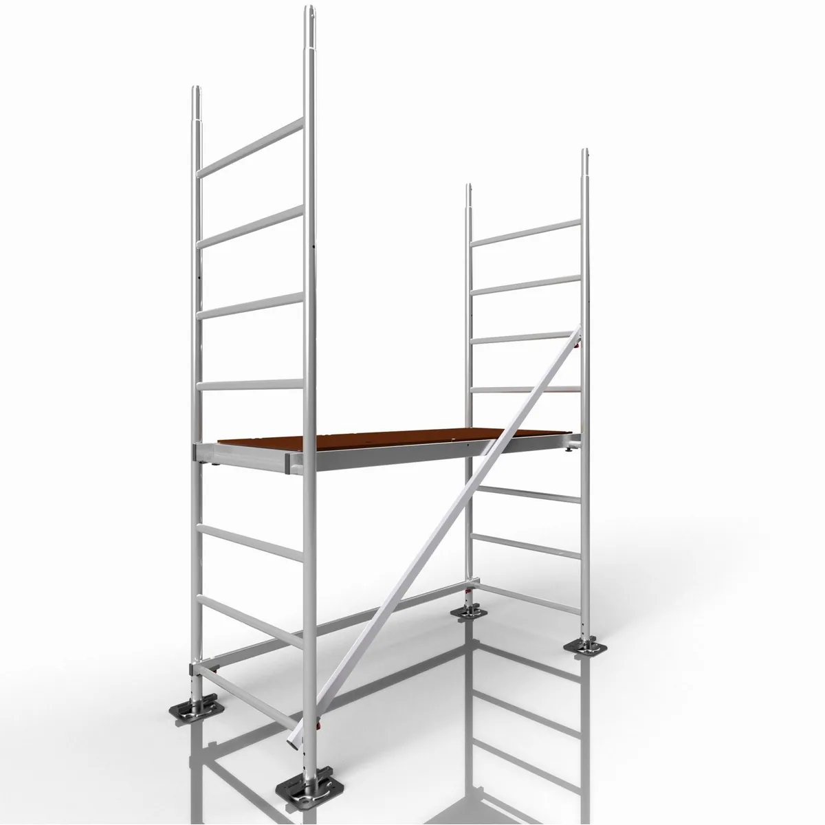 ALTEC Aluminium Fahrgerüst Rollfix 2.0, TÜV geprüft, maximale Arbeitshöhe 10 Meter