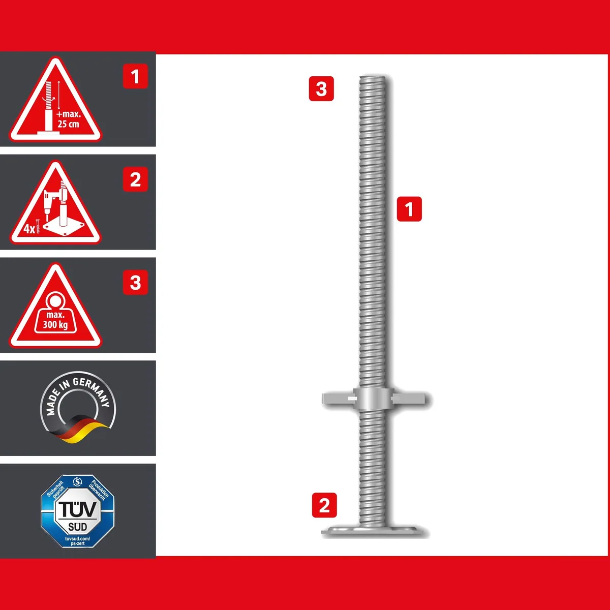 ALTEC Aluminium Fahrgerüst Rollfix 2.0, TÜV geprüft, maximale Arbeitshöhe 10 Meter 2