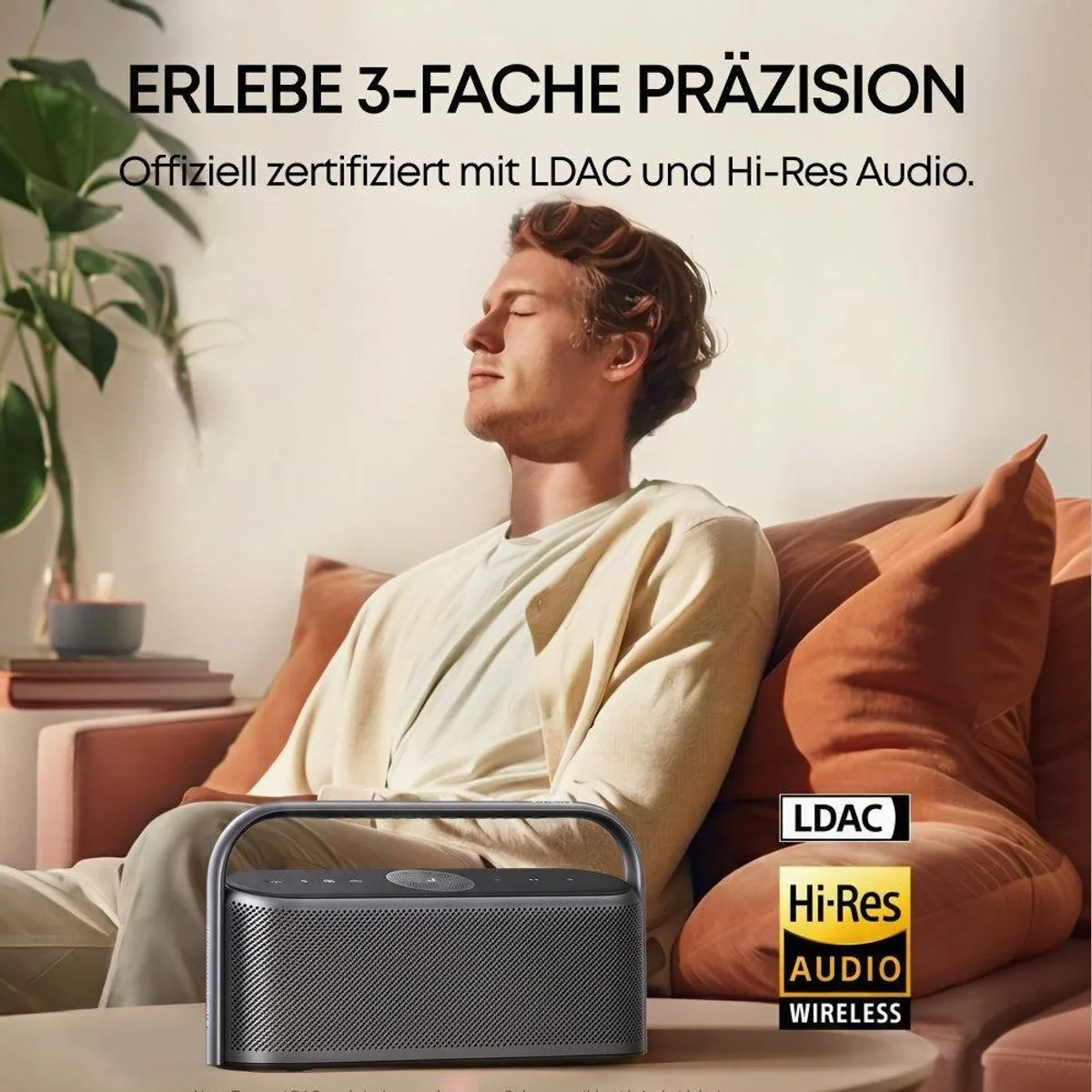 Anker soundcore Motion x600 Bluetooth-Lautsprecher, Hi-Res Spatial Audio, IPX7 Wasserschutz 2