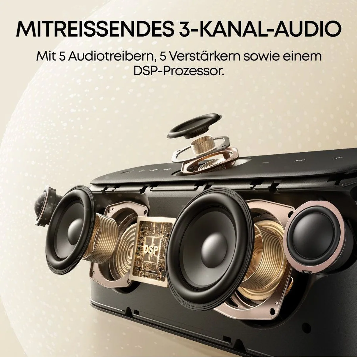 Anker soundcore Motion x600 Bluetooth-Lautsprecher, Hi-Res Spatial Audio, IPX7 Wasserschutz 3