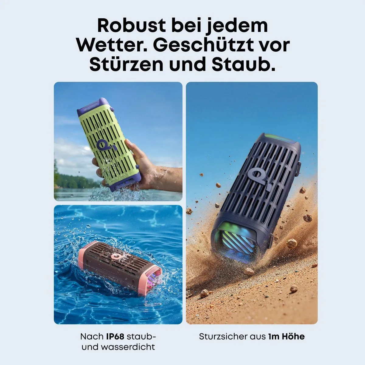 Anker soundcore Boom 3i Lautsprecher, wasserdicht, 50W BassUp, 16h Spielzeit 2