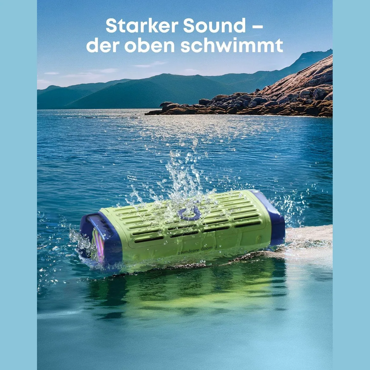 Anker soundcore Boom 3i Lautsprecher, wasserdicht, 50W BassUp, 16h Spielzeit 4