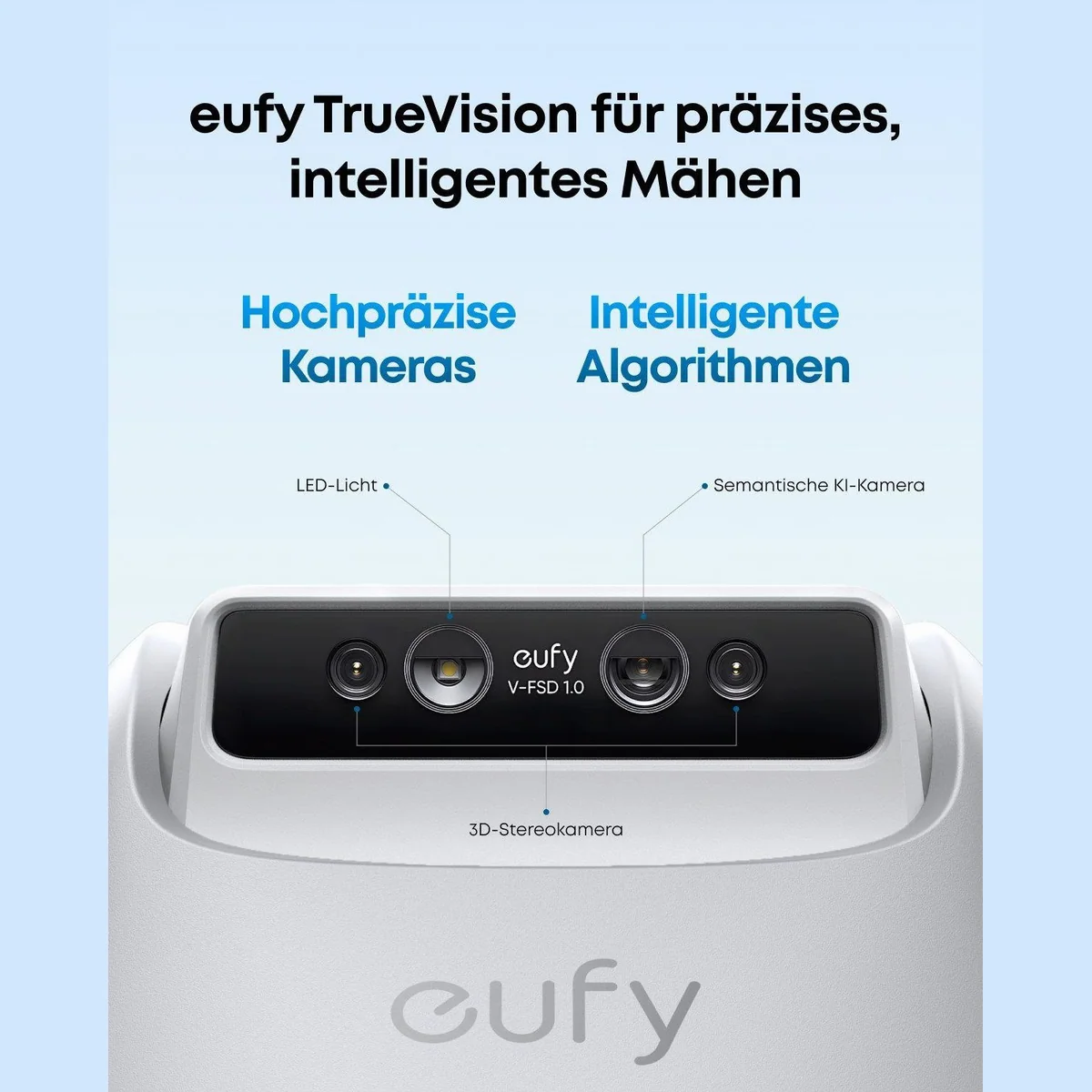 Anker eufy Rasenmähroboter E15, App-Steuerung, Regensensor, Diebstahlschutz — bis 800 m² 2
