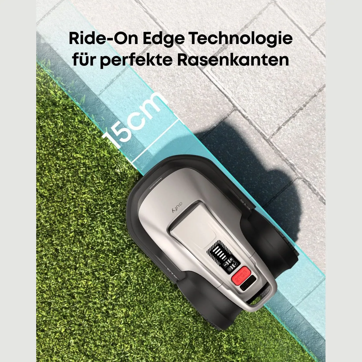 Anker eufy Rasenmähroboter E15, App-Steuerung, Regensensor, Diebstahlschutz — bis 800 m² 4