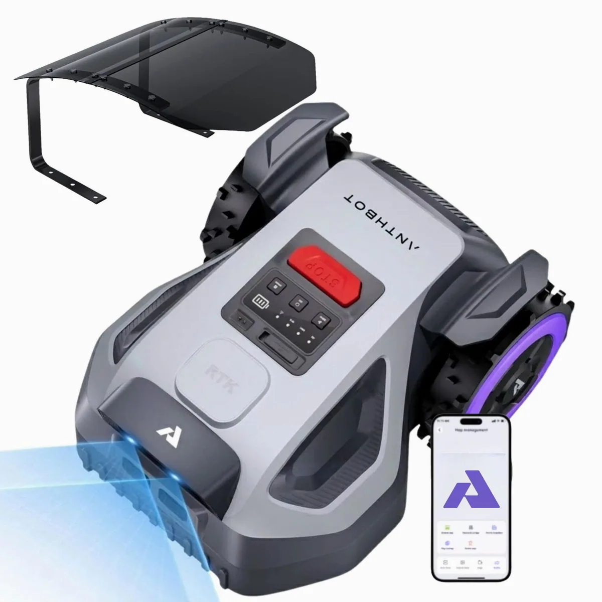 ANTHBOT M5 Mähroboter, kabellos, digitale Gartenverwaltung, 45% Steigung, IPX6