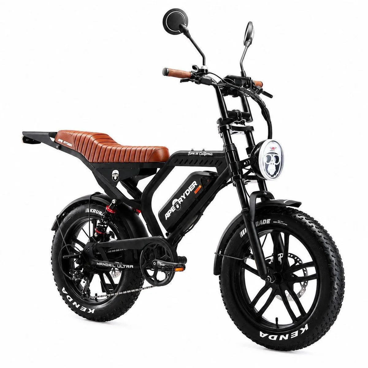 APE RYDER E-Bike Mountainbike, 20 Zoll, 48V 15Ah Akku, hydraulische Bremsen 2
