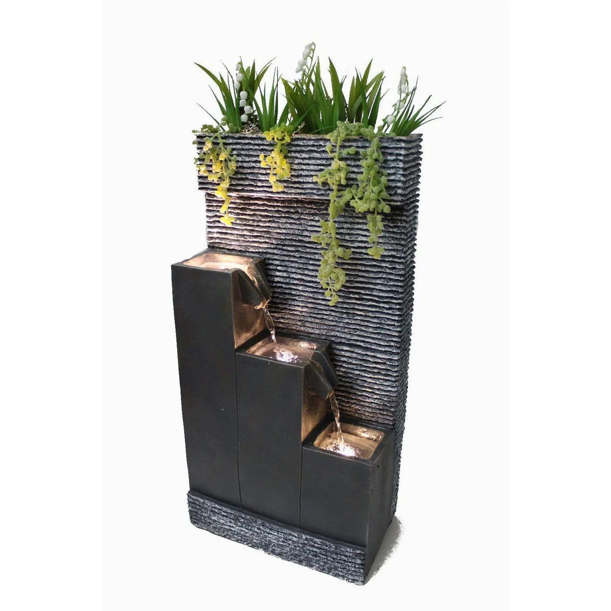 Arnusa BK845 Zimmerbrunnen, dekorative Kaskade mit LED-Beleuchtung
