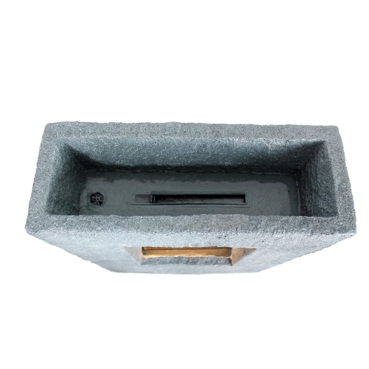 Arnusa Gartenbrunnen BK703, LED-Beleuchtung, Steinoptik — 65 cm hoch, 53 cm breit, für Innen und Außen 5