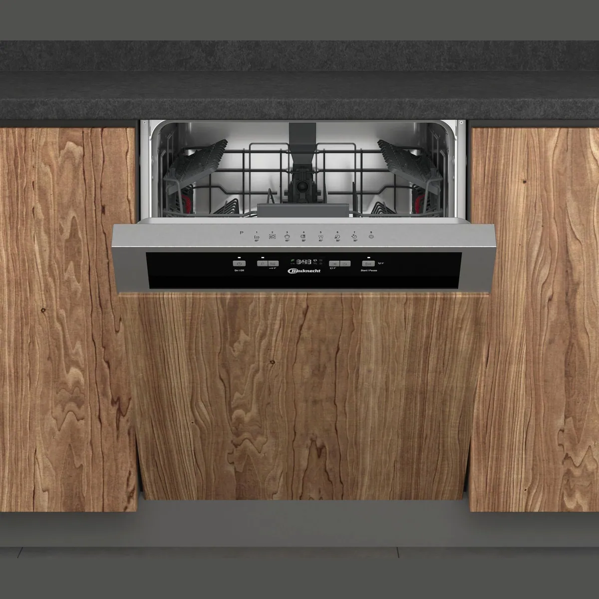 BAUKNECHT OBBC ECOSTAR 5320, teilintegrierbarer Geschirrspüler, 14 Maßgedecke, Eco-Technologie 2