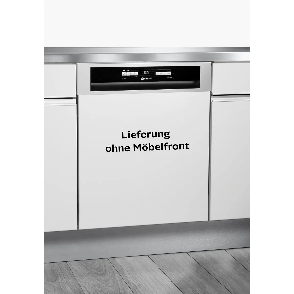 BAUKNECHT OBBC Ecosilent 7540, teilintegrierbarer Geschirrspüler, 14 Maßgedecke, Besteckschublade