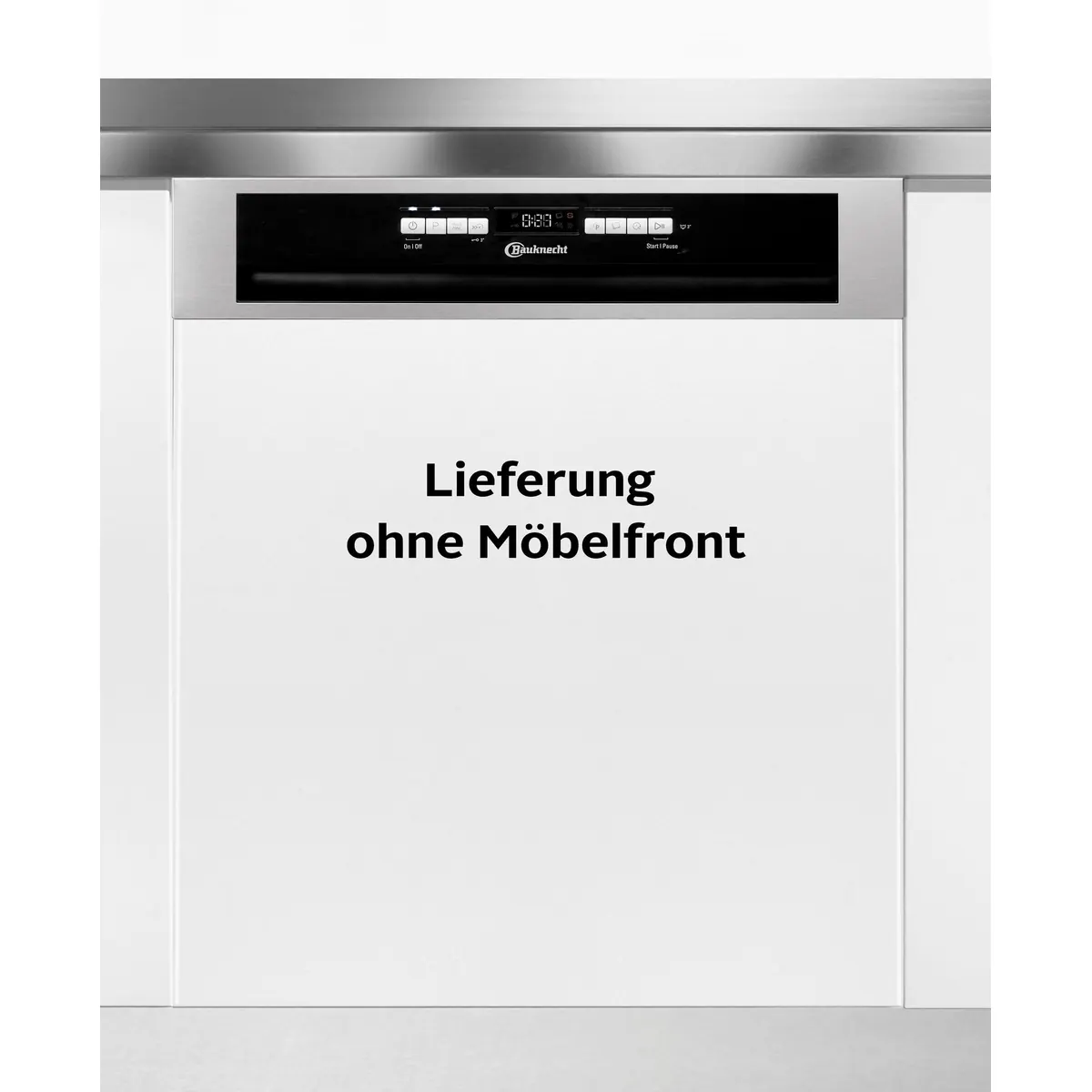 BAUKNECHT OBBC Ecosilent 7540, teilintegrierbarer Geschirrspüler, 14 Maßgedecke, Besteckschublade 5