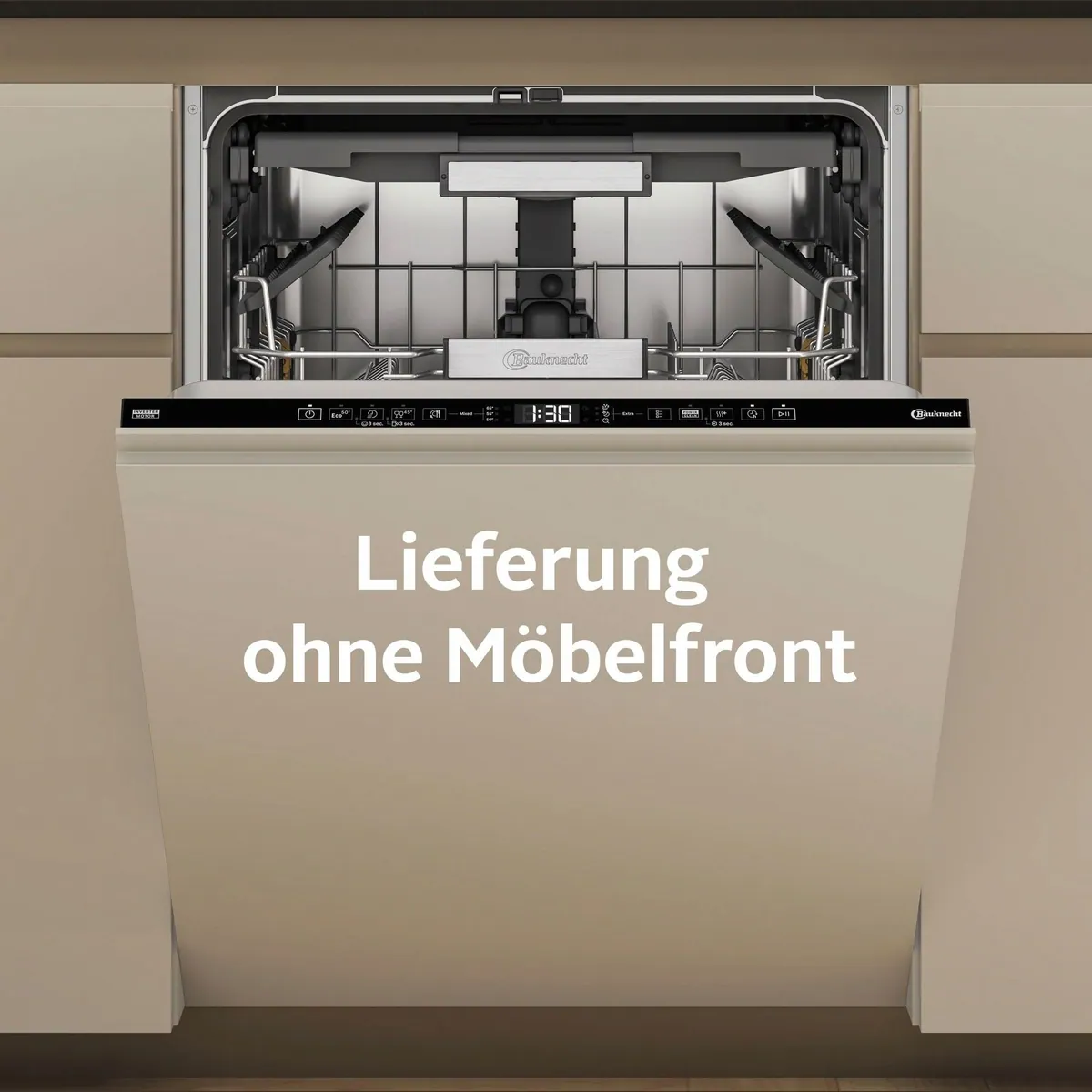 BAUKNECHT B7I HT58 TC Geschirrspüler, 15 Maßgedecke, besonders leise