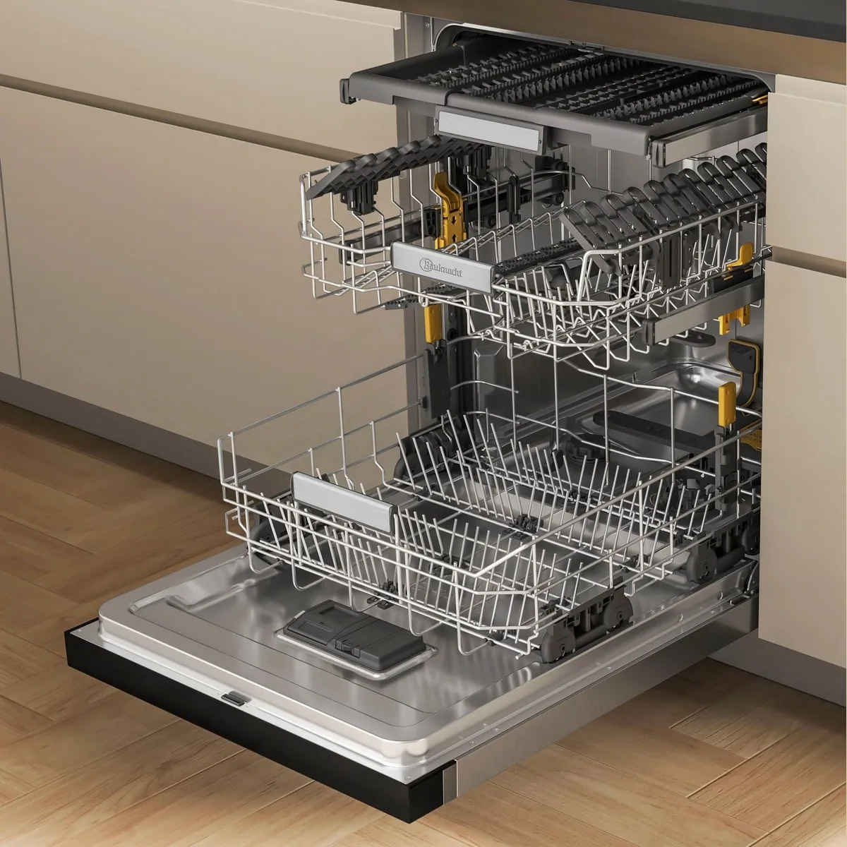 BAUKNECHT B7U HS51 X Unterbaugeschirrspüler, 15 Maßgedecke, MaxiSpace 5
