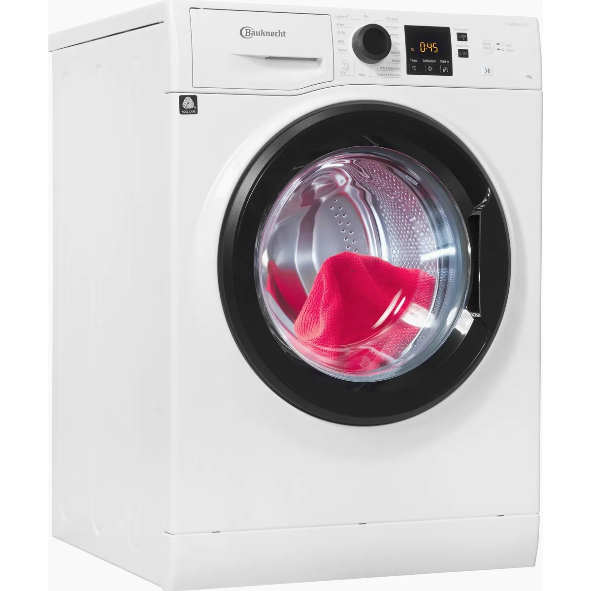 BAUKNECHT Super Eco 845 A, 8 kg, 1400 U/min, Kurzprogramm 45 Minuten
