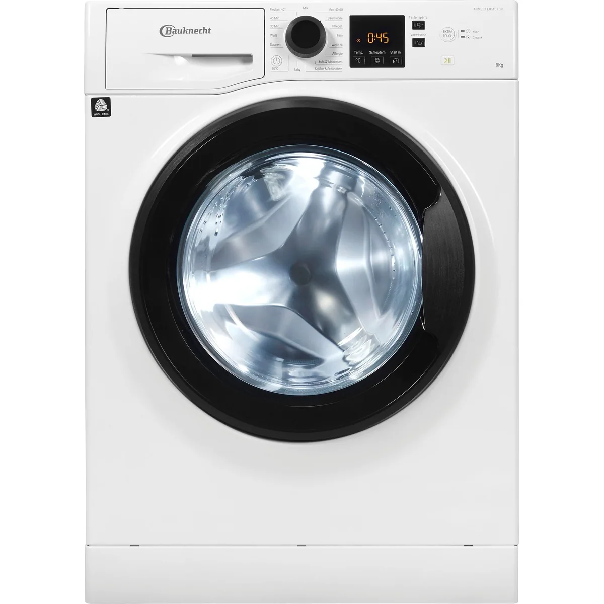 BAUKNECHT Super Eco 845 A, 8 kg, 1400 U/min, Kurzprogramm 45 Minuten 4
