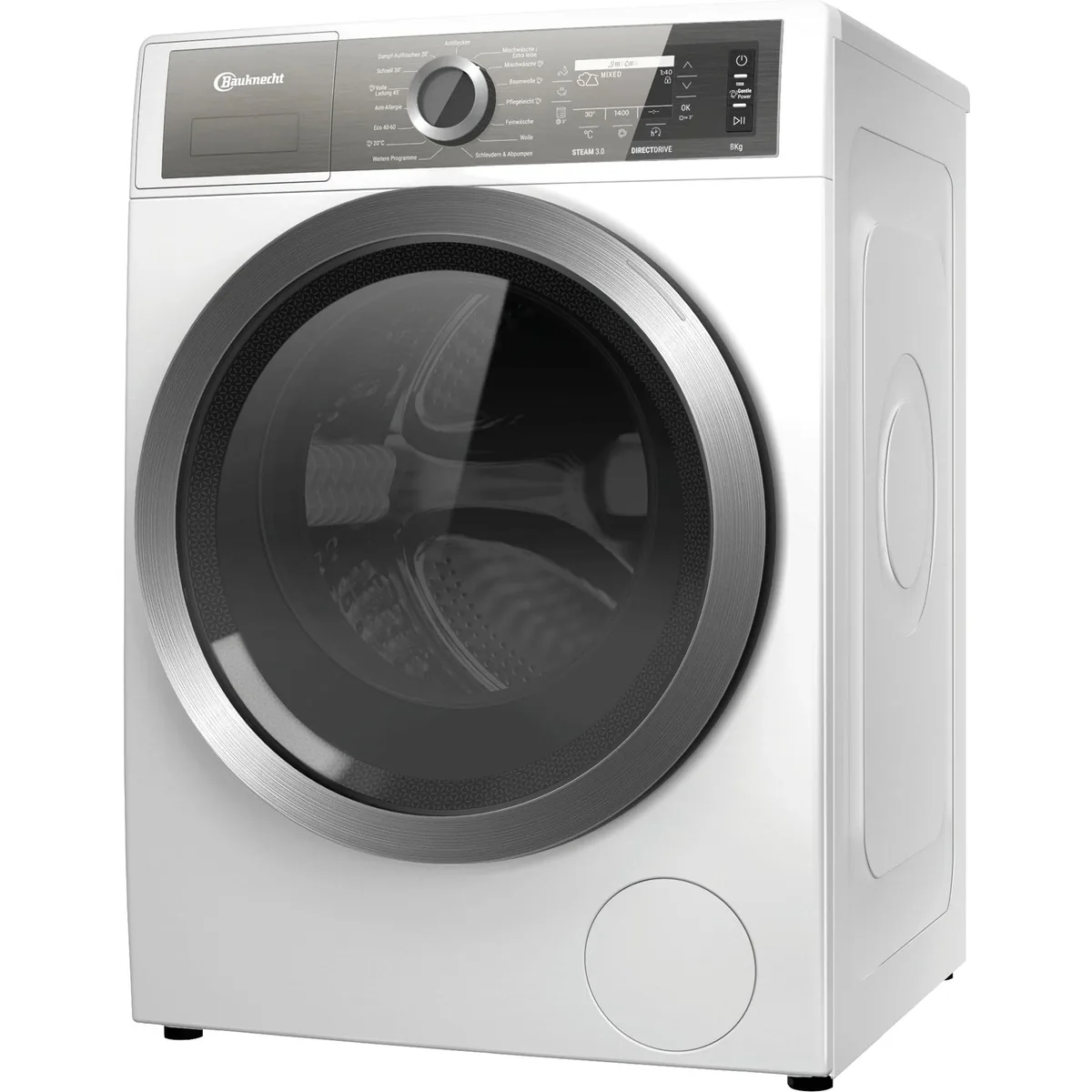 BAUKNECHT B7X 89E SILENCE DE, 8 kg, 1400 U/min, leiser Betrieb für Tag und Nacht