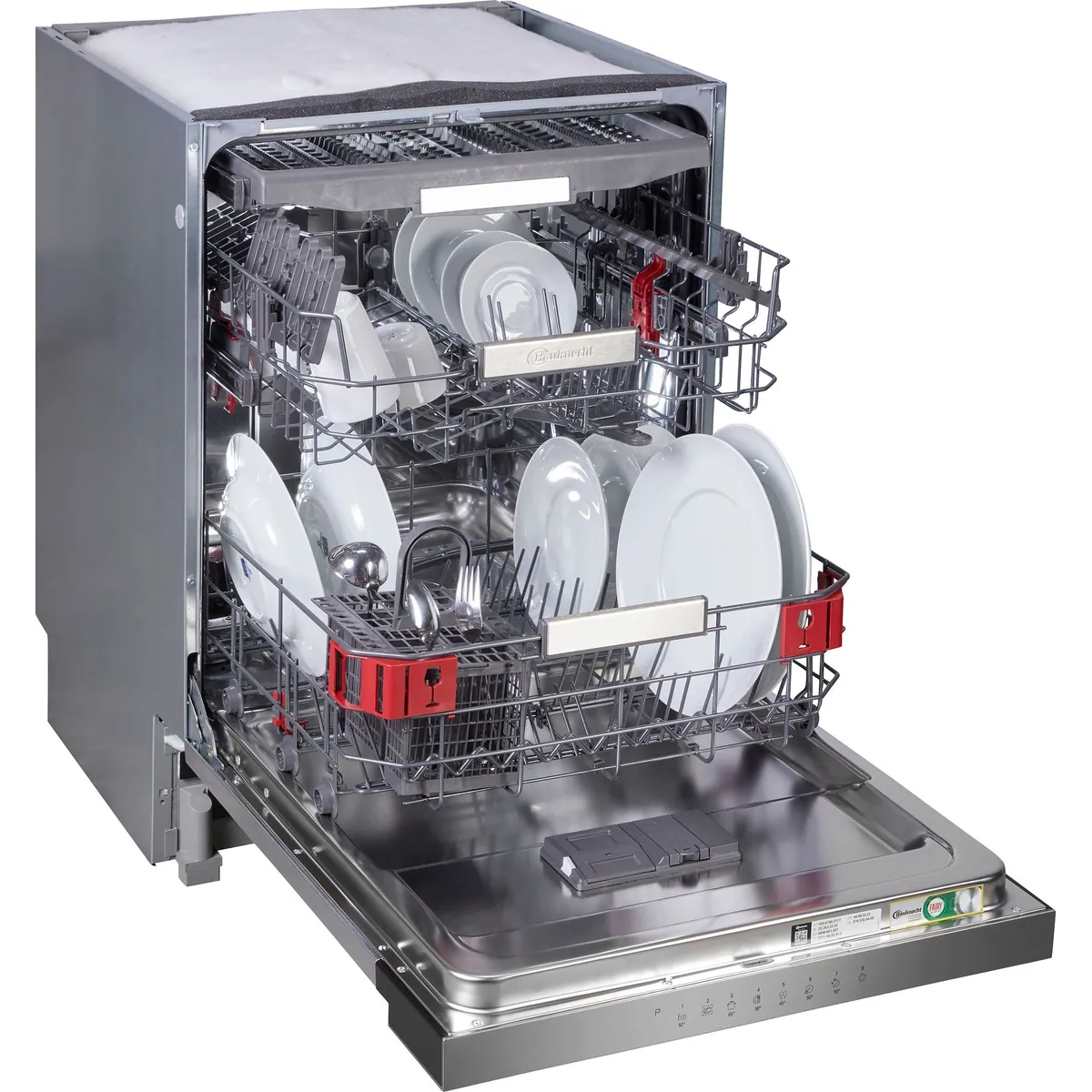 BAUKNECHT OBBC Ecosilent 8650 Geschirrspüler, 14 Maßgedecke, Besteckschublade und -korb 4