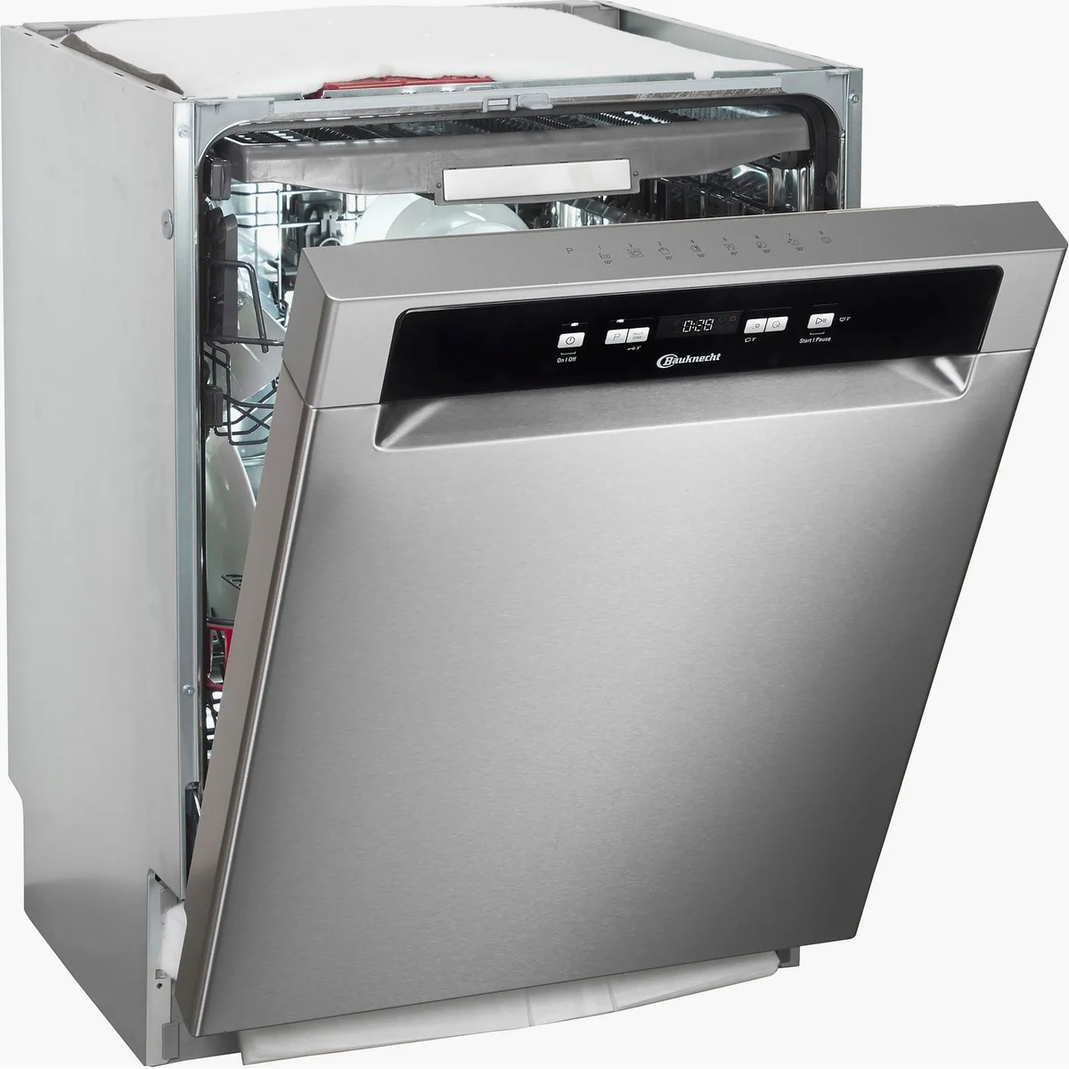 BAUKNECHT OBUC Ecosilent 8650, 14 Maßgedecke, Doppelter Komfort – Besteckschublade & Korb