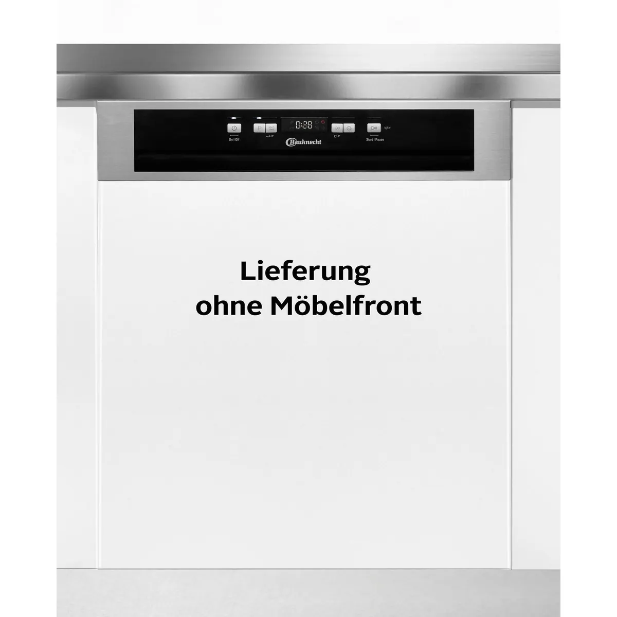 BAUKNECHT B0B D651A X, teilintegrierbarer Geschirrspüler, 14 Maßgedecke, ActiveDry-Funktion