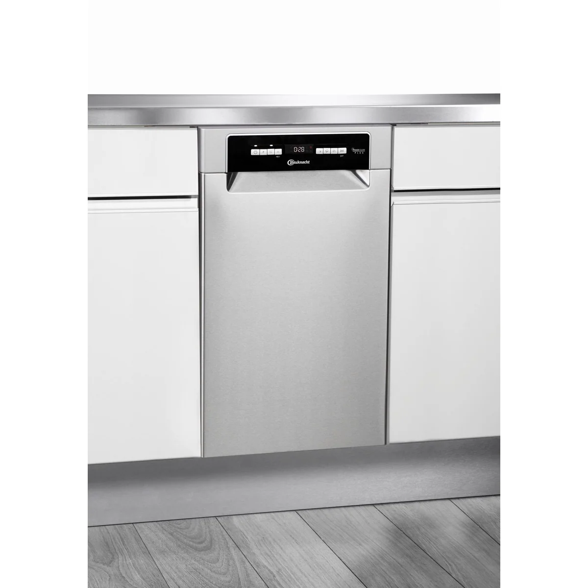 BAUKNECHT BK6UB10BS7A0X Unterbaugeschirrspüler, 10 Maßgedecke, PowerClean Hochdruckdüsen
