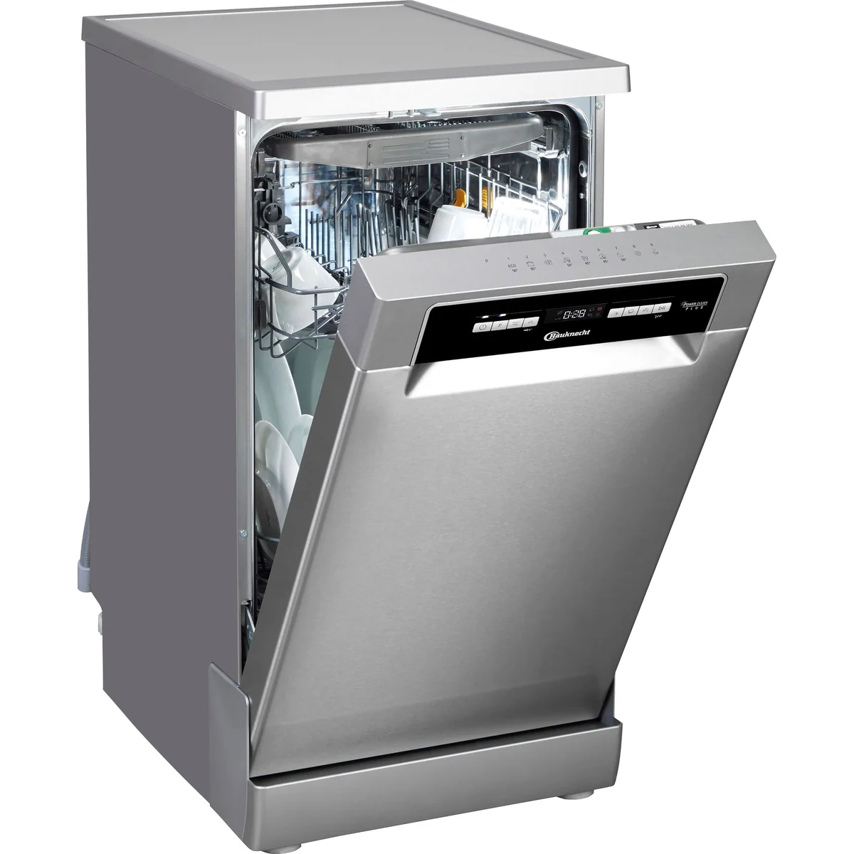 BAUKNECHT BK6FB10BS7A0X Standgeschirrspüler, 10 Maßgedecke, PowerClean Technologie 3