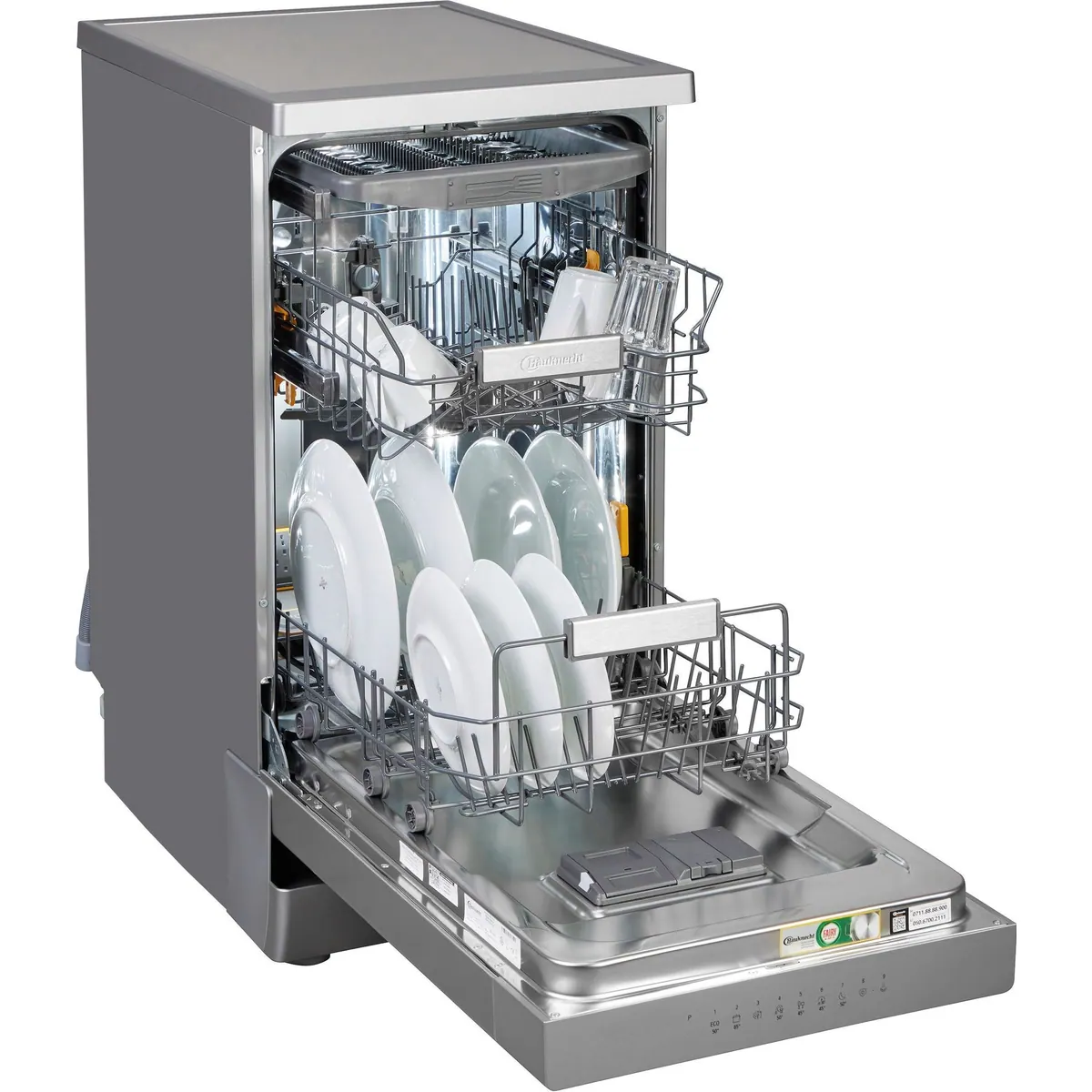 BAUKNECHT BK6FB10BS7A0X Standgeschirrspüler, 10 Maßgedecke, PowerClean Technologie 4