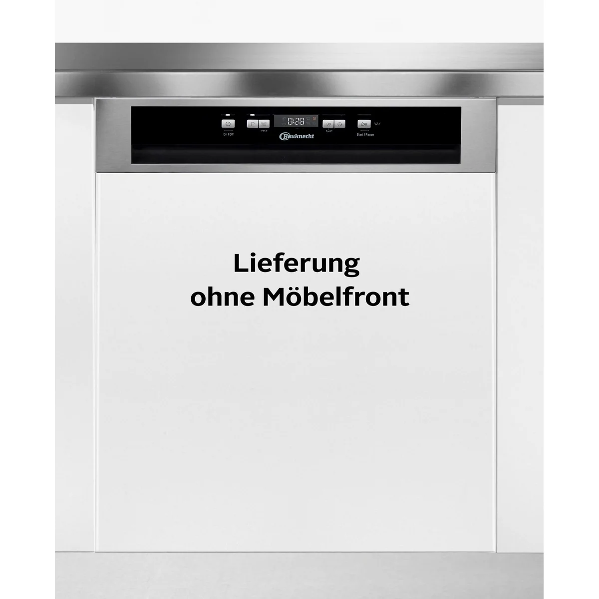 BAUKNECHT OBBC Ecosilent 9760, teilintegrierbarer Geschirrspüler, 14 Maßgedecke, 9,5 l Wasserverbrauch
