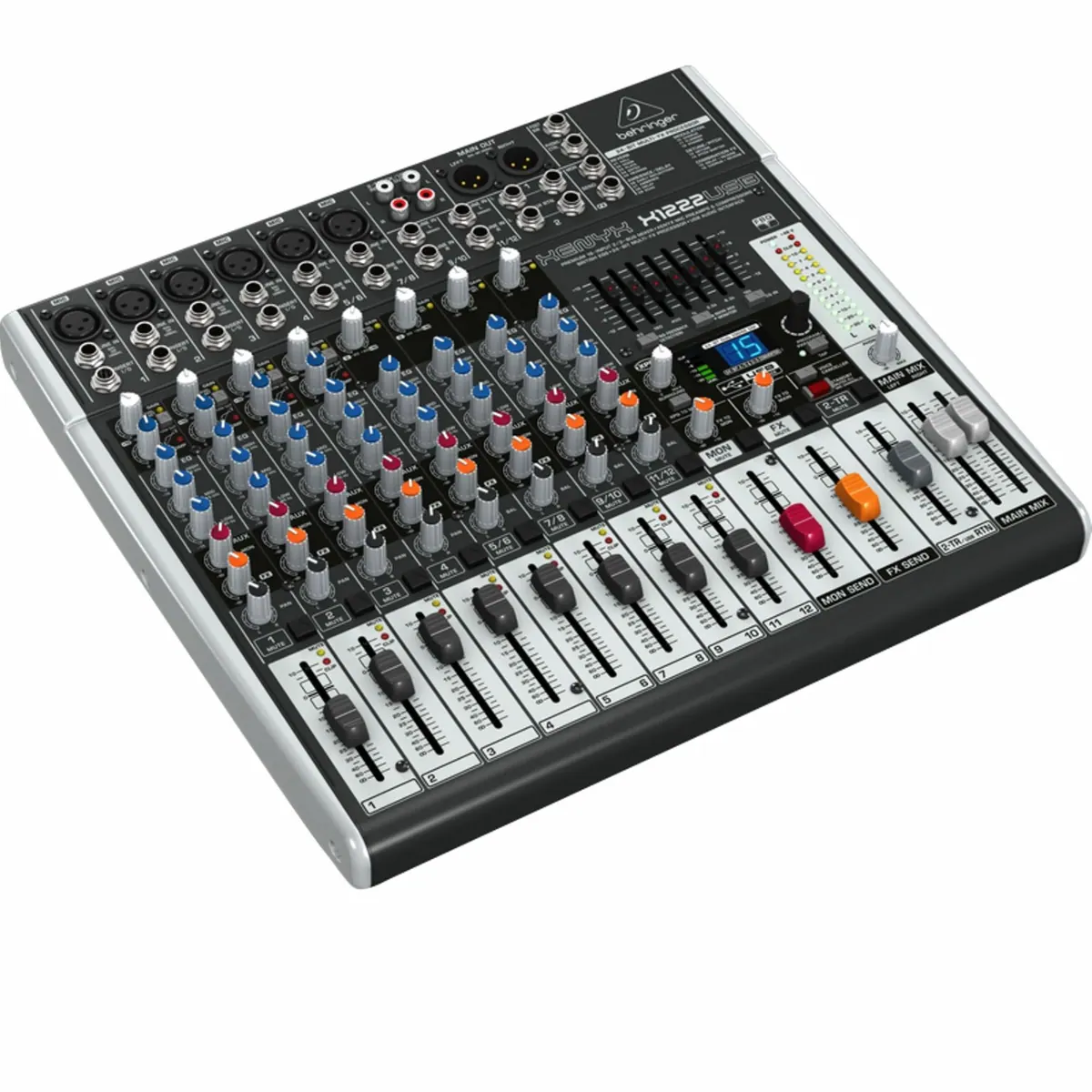 Behringer XENYX X1222USB Mischpult, 4 Mikrofonvorverstärker, USB Audio Interface 3