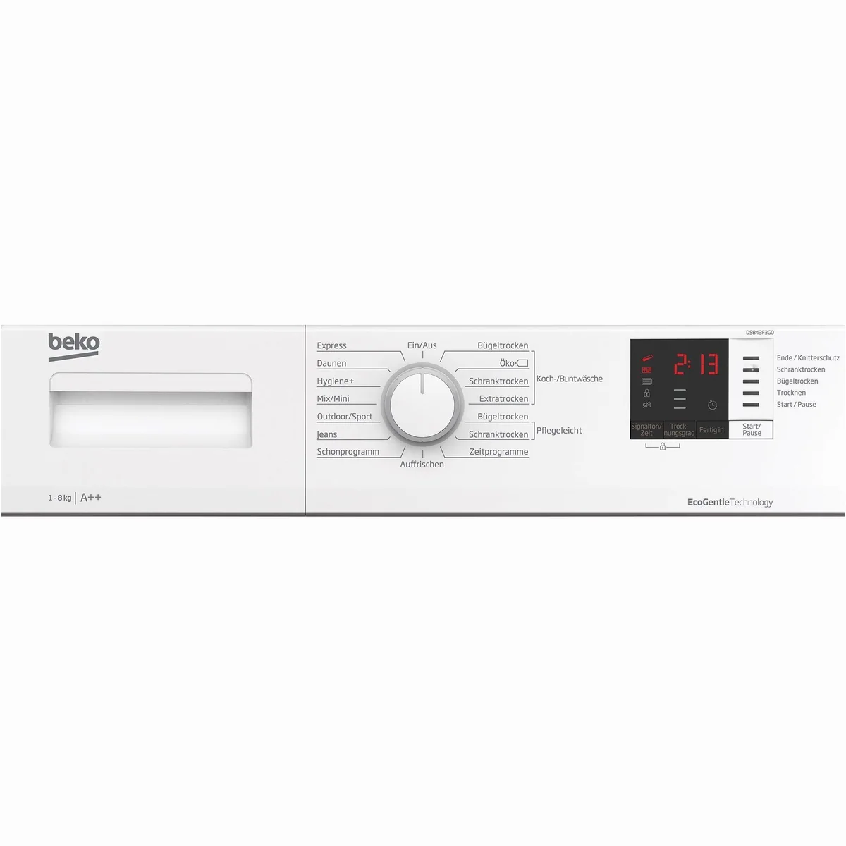 BEKO DS843F3G0 Wärmepumpentrockner, 15 Programme, Aquawave-Schontrommel 4