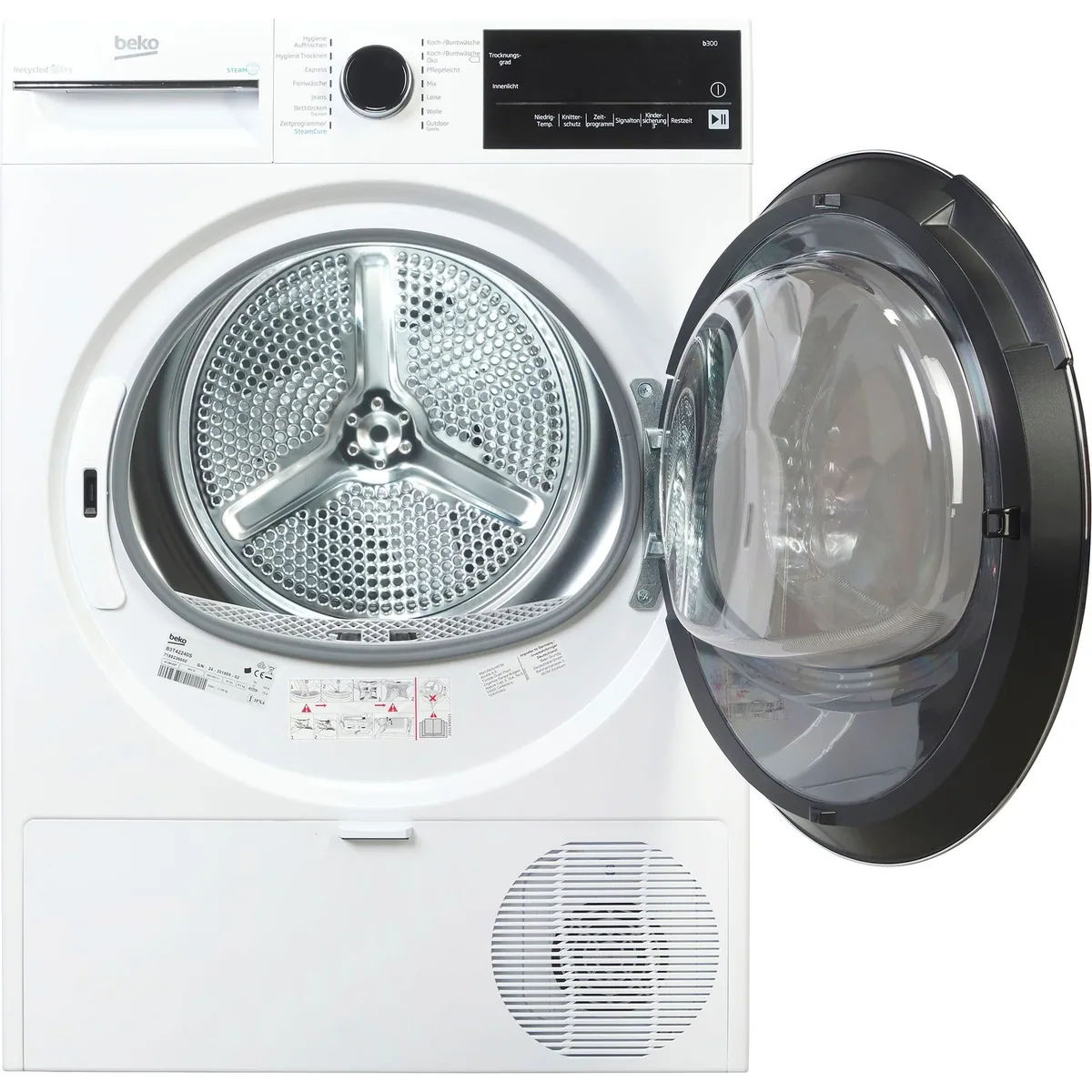 BEKO B3T42240S Wärmepumpentrockner, leise mit 63 dB, 8 kg Fassungsvermögen 2