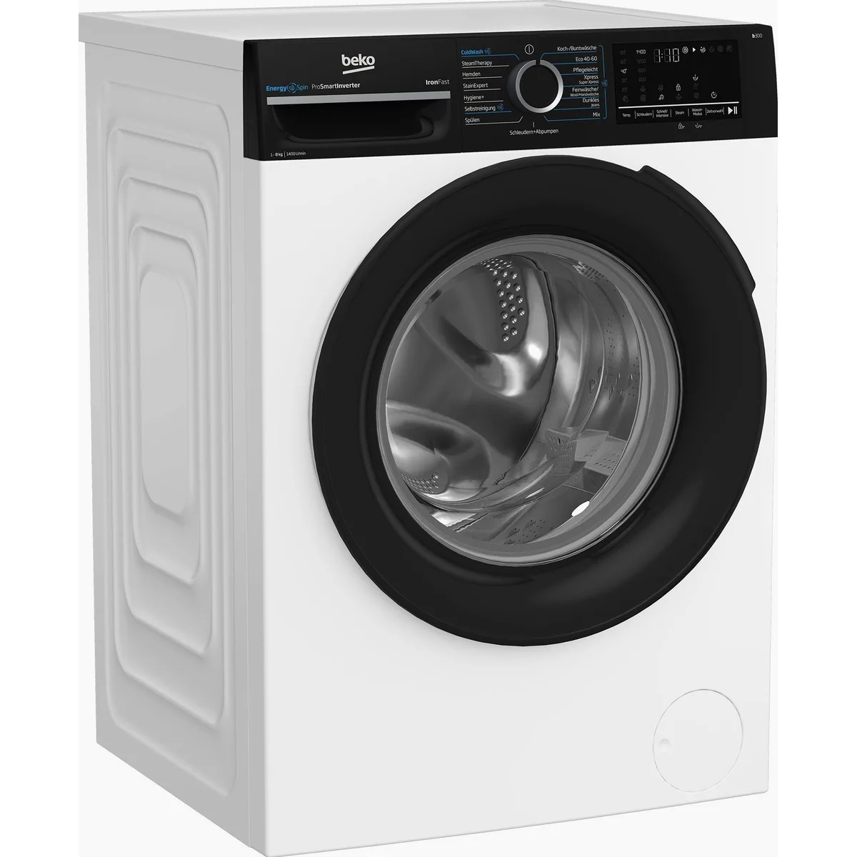 BEKO BM3WFU4841W Waschmaschine, 8 kg, 1400 U/min, energieeffizient mit Dampffunktion 2