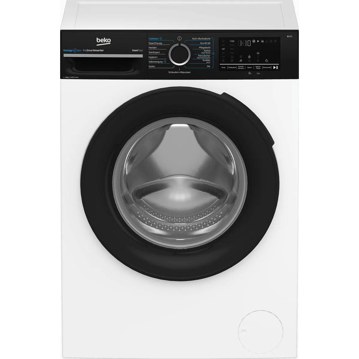 BEKO BM3WFU4841W Waschmaschine, 8 kg, 1400 U/min, energieeffizient mit Dampffunktion 4