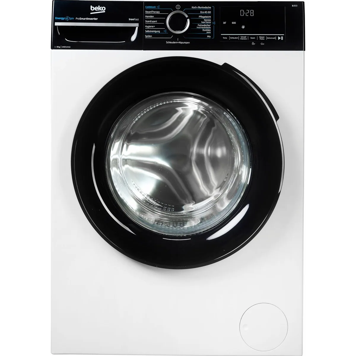 BEKO BM3WFU4841W Waschmaschine, 8 kg, 1400 U/min, energieeffizient mit Dampffunktion 5